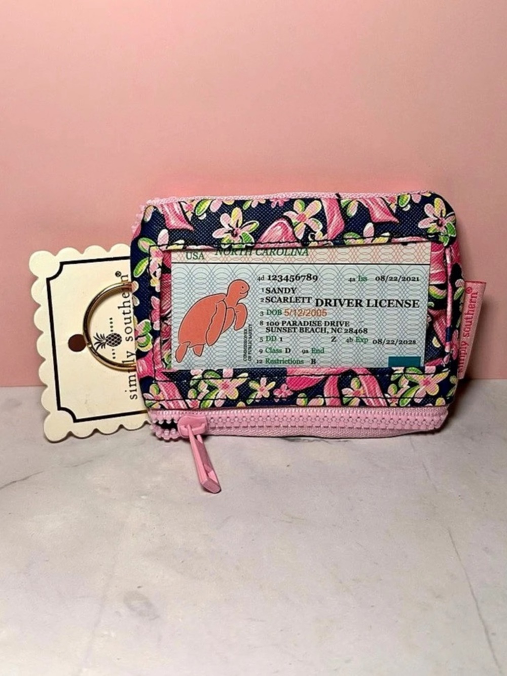 🎀 Simply Southern Bow and Floral Printed ID Wallet NWT